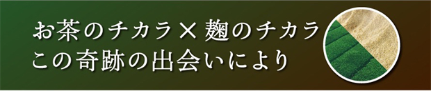 お茶と麹の出会い